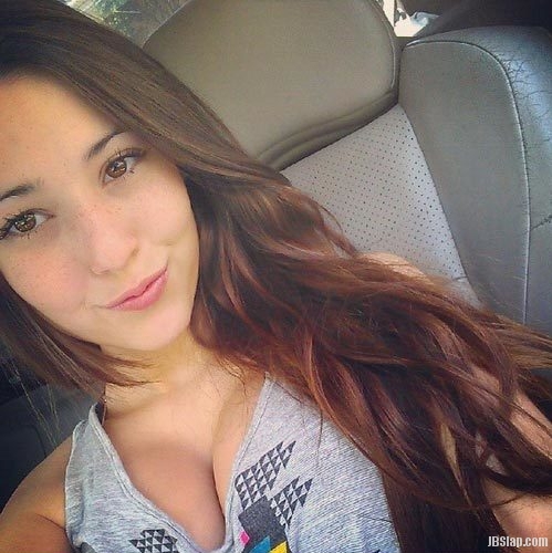 Angie varona in the car