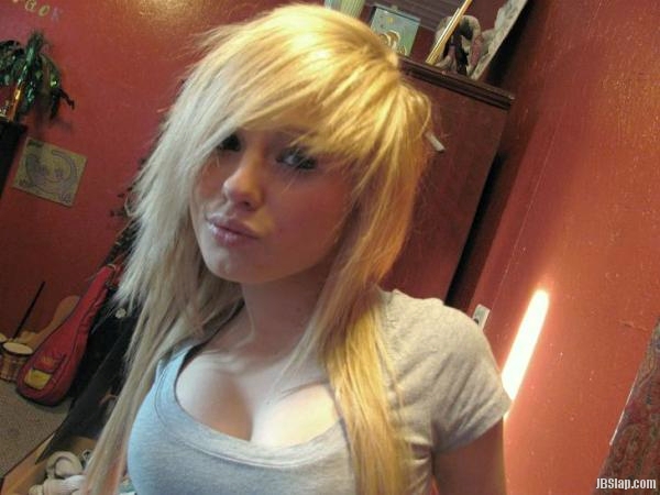 Sexy blonde emo