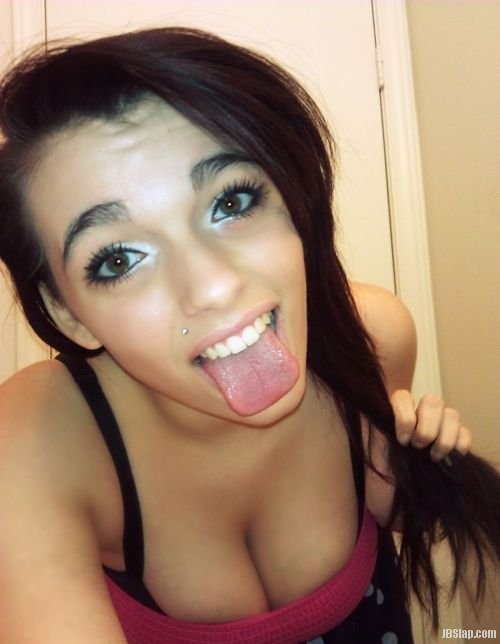 Tongue and boobs